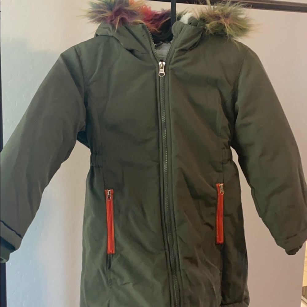 Cat&Jack Rainbow Fur Winter Coat